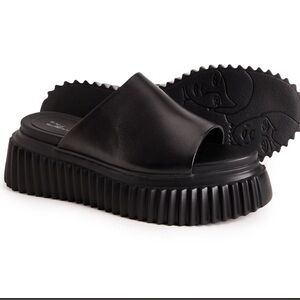 VINTAGE HAVANA Ruth Wedge Sandals - Leather (For women) size 8